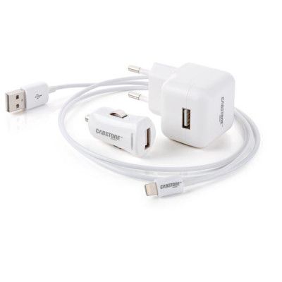 Laddarkit för iPhone, iPod och iPad Vit Laddarkit för iPhone, iPod och iPad Vit