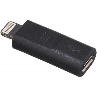 Lightning till microUSB adapter till iPhone 5, iPad mini (Svart)