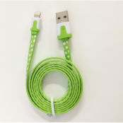 Lightning till USB kabel-grönprickig