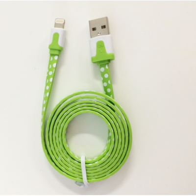 Lightning till USB kabel-grönprickig
