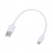 SiGN USB kabel med Lightning kontakt 5V, 2.1A 25 cm - Vit