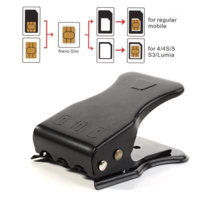 Universal Sim Cutter med 3 SIM-adapter