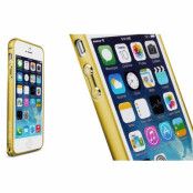 LOVE MEI 0,7mm Thin Aluminum Metal Bumper till Apple iPhone 5/5S/SE (Gold)