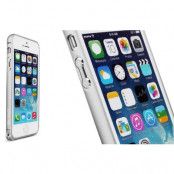 LOVE MEI 0,7mm Thin Aluminum Metal Bumper till Apple iPhone 5/5S/SE (Silver)