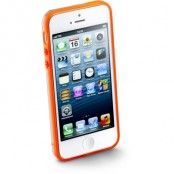 CellularLine Bumper plus, bumper för iPhone 5, inkl skärmskydd, orange