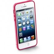 CellularLine Bumper plus, bumper för iPhone 5, inkl skärmskydd, rosa