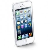 CellularLine Bumper plus, bumper för iPhone 5, inkl skärmskydd, vit