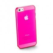 CellularLine COOL FLUO hårdplastskal för iPhone 5, skärmskydd, rosa