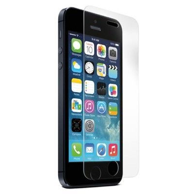 Vipo transp skärmskydd härdat glas iPhone 5/5S/5C, 0,33mm tjock, putsduk
