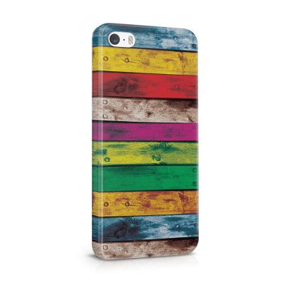 Skal till Apple iPhone SE/5S/5 - Målade brädor