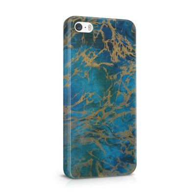 Skal till Apple iPhone SE/5S/5 - Marble - Blå