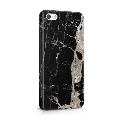 Skal till Apple iPhone SE/5S/5 - Marble - Svart