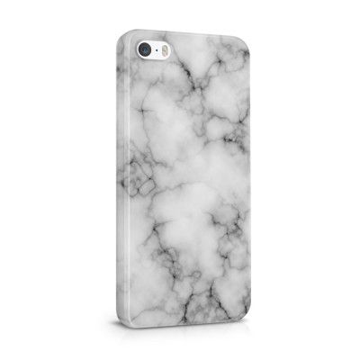 Skal till Apple iPhone SE/5S/5 - Marble - Vit/Svart
