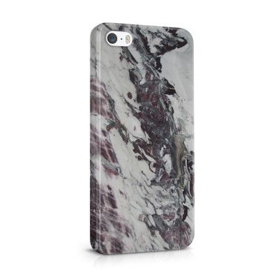 Skal till Apple iPhone SE/5S/5 - Marble - Vit/Svart
