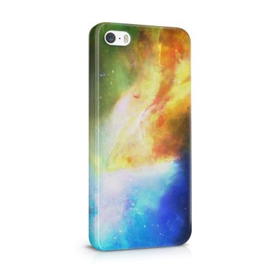 Skal till Apple iPhone SE/5S/5 - Rymden - Gul/Blå