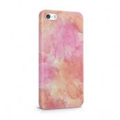 Skal till Apple iPhone SE/5S/5 - Vattenfärg - Rosa