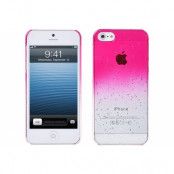 Baksidesskal till Apple iPhone 5/5S/SE Regndroppar (Rosa)