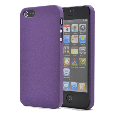 Baksidesskal till Apple iPhone 5/5S/SE - Sand - Lila