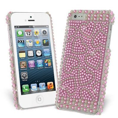 Bling Bling Hjärta Skal till Apple iPhone 5/5S/SE + Skärmskydd