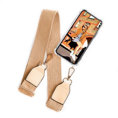 Boom iPhone 5/5S/SE skal med mobilhalsband- Belt Beige