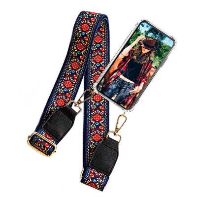 Boom iPhone 5/5S/SE skal med mobilhalsband- Belt Flowers