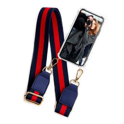 Boom iPhone 5/5S/SE skal med mobilhalsband- Belt RedBlack