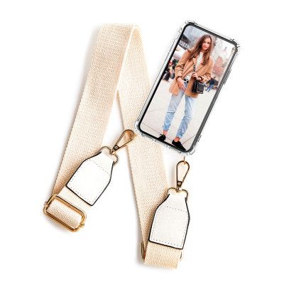 Boom iPhone 5/5S/SE skal med mobilhalsband- Belt White