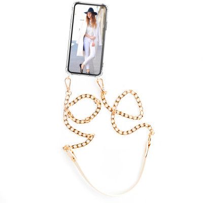 Boom iPhone 5/5S/SE skal med mobilhalsband- ChainStrap Beige