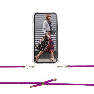 Boom iPhone 5/5S/SE skal med mobilhalsband- Rope BlackRed