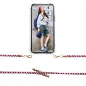 Boom iPhone 5/5S/SE skal med mobilhalsband- Rope CamoRed