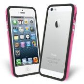 Bumper till iPhone 5S/5 (Svart/Rosa)