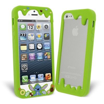 Cartoon Crazy Silikon Bumper skal till Apple iPhone 5/5S/SE (Grön)