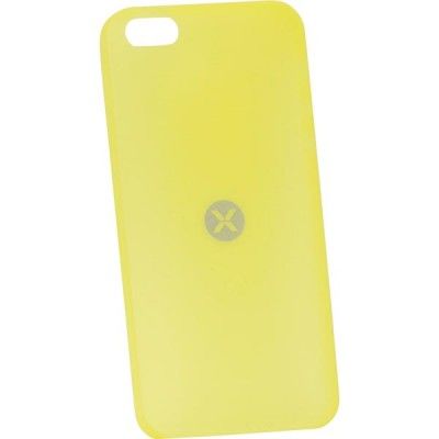 Dexim AOU Fashion tunt skal för iPhone 5, 0,35mm, gul