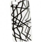 Dexim Artistic Case, plastskal för iPhone 5, svart/vit mönster