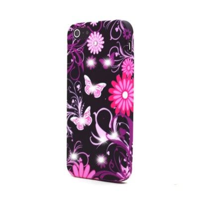 Diamant FlexiCase Skal till Apple iPhone 5/5S/SE - Fjärilar