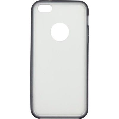 EPZI transparent skal till iPhone 5/5S med färgad kant, grå