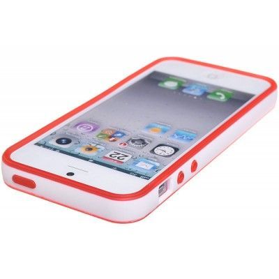 FlexiCase Duo Skal till Apple iPhone 5/5S/SE (Röd) + Skärmskydd