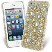Glamour Gold Bling Skal till Apple iPhone 5/5S/SE + Skärmskydd