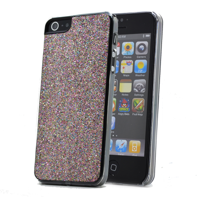 Glitter skal till Apple iPhone 5/5S/SE Brun