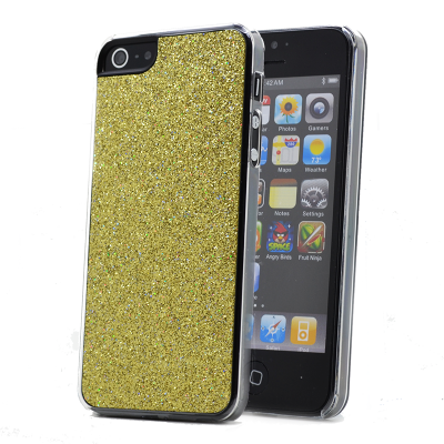 Glitter skal till Apple iPhone 5/5S/SE (Gul)