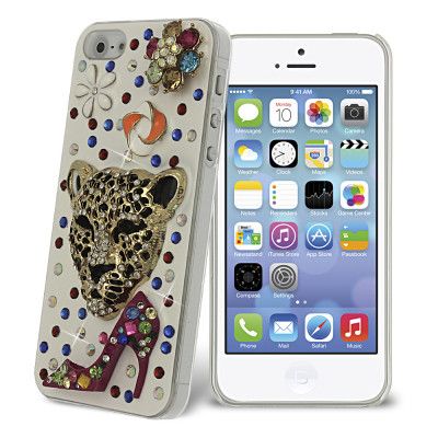 Handgjord Encrusted Jewel bling bling Skal till Apple iPhone 5/5S/SE (Safari)