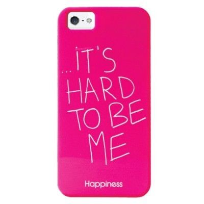 Happiness Prints iPhone 5 It´s hard to be me - Rosa