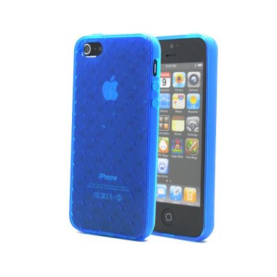 Hexagon FlexiCase Skal till Apple iPhone 5/5S/SE - Blå