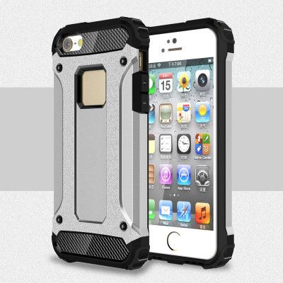 Hybrid Armor MobilSkal till iPhone 5/5S/SE - Silver