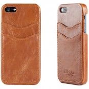iDeal Dual Card Case - Skal till Apple iPhone 5/5S/SE- Brun