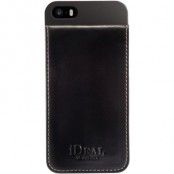 iDeal Smart Case, plastskal för iPhone 5/5S, 3 kortplatser, svart