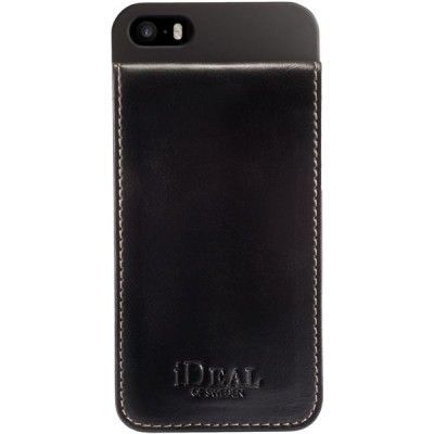 iDeal Smart Case, plastskal för iPhone 5/5S, 3 kortplatser, svart
