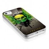 ITSkins Phantom FlexiCase Skal till iPhone 5S/5 - Green Skull + Skärmskydd
