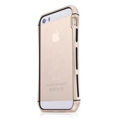ITSkins Toxik R Aluminium Bumper Skal till Apple iPhone 5/5S/SE (GD-BK) + Skärms