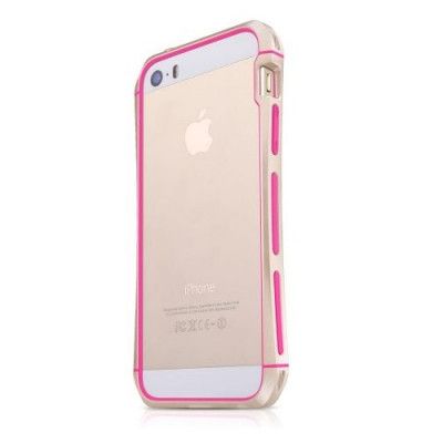 ITSkins Toxik R Aluminium Bumper Skal till iPhone 5S/5 (GD-PK) + Skärmskydd